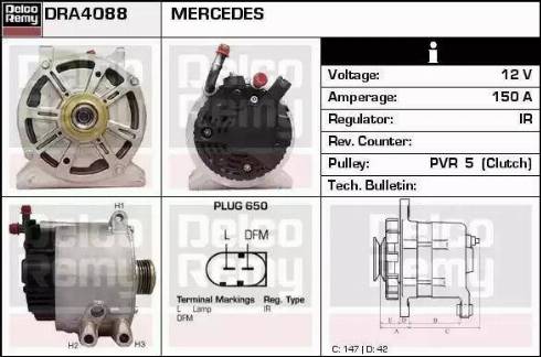 Remy DRA4088N - Генератор avtokuzovplus.com.ua