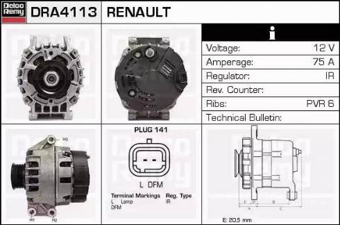 Remy DRA4113 - Генератор autodnr.net