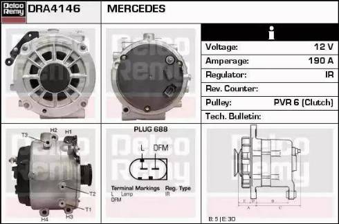 Remy DRA4146N - Генератор autocars.com.ua