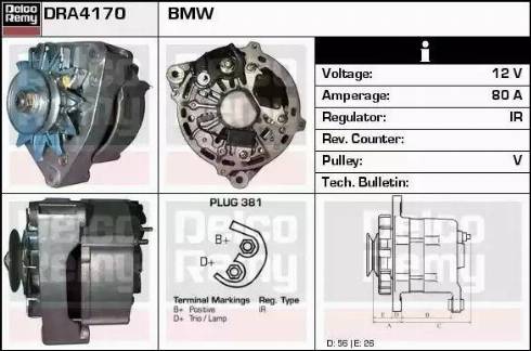 Remy DRA4170 - Генератор autocars.com.ua