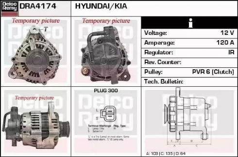 Remy DRA4174 - Генератор avtokuzovplus.com.ua