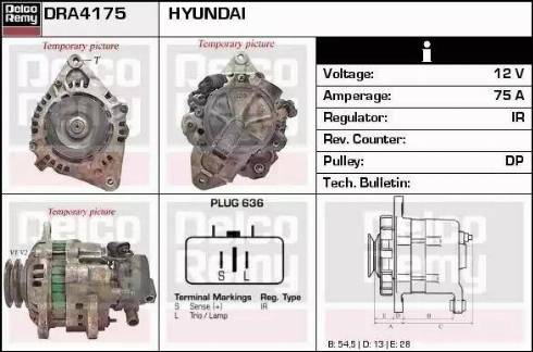 Remy DRA4175 - Генератор autocars.com.ua