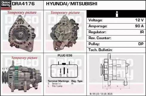 Remy DRA4176 - Генератор autocars.com.ua