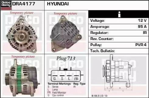 Remy DRA4177 - Генератор autocars.com.ua