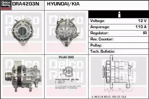 Remy DRA4203N - Генератор autocars.com.ua