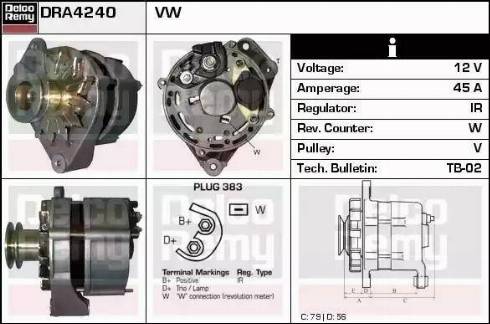 Remy DRA4240 - Генератор avtokuzovplus.com.ua