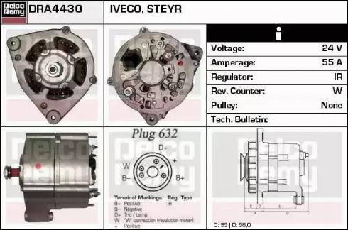 Remy DRA4430 - Генератор autocars.com.ua