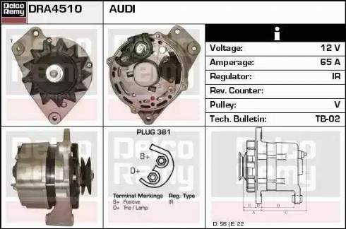 Remy DRA4510 - Генератор autocars.com.ua