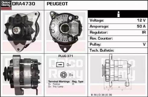 Remy DRA4730 - Генератор autocars.com.ua