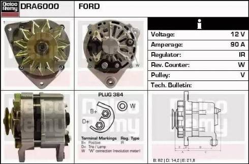 Remy DRA6000 - Генератор autocars.com.ua