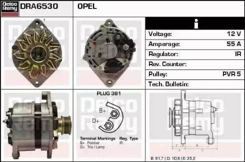 Remy DRA6530 - Генератор avtokuzovplus.com.ua