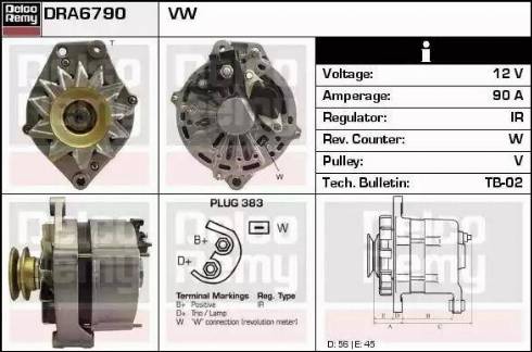 Remy DRA6790 - Генератор avtokuzovplus.com.ua