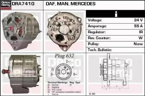 Remy DRA7410 - Генератор avtokuzovplus.com.ua