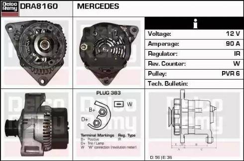 Remy DRA8160 - Генератор avtokuzovplus.com.ua