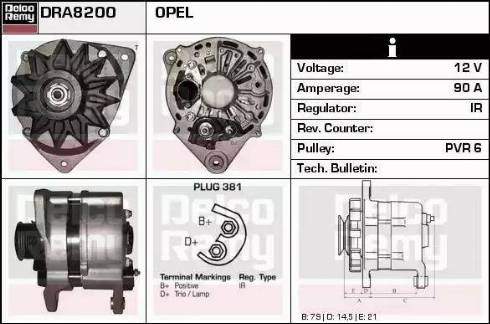 Remy DRA8200 - Генератор autocars.com.ua