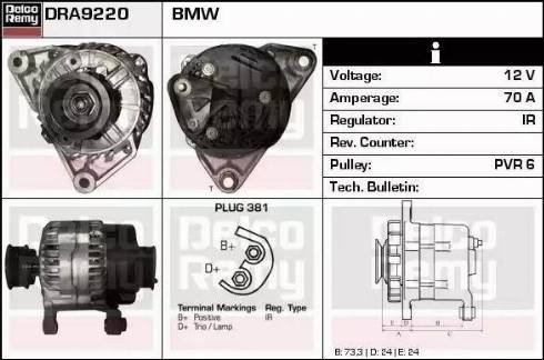 Remy DRA9220 - Генератор autocars.com.ua