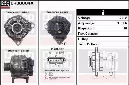 Remy DRB0004X - Генератор autocars.com.ua