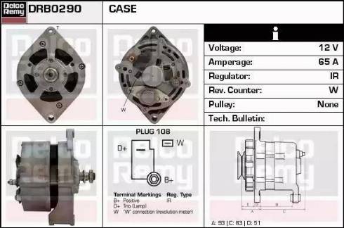 Remy DRB0290 - Генератор autocars.com.ua