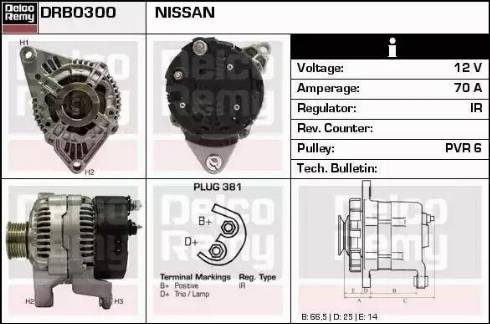 Remy DRB0300 - Генератор autocars.com.ua