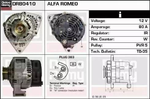 Remy DRB0410 - Генератор avtokuzovplus.com.ua