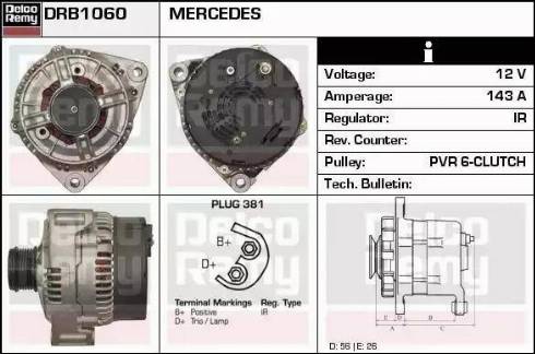 Remy DRB1060 - Генератор autocars.com.ua