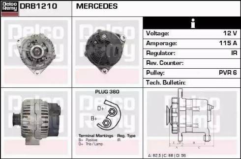 Remy DRB1210 - Генератор autocars.com.ua