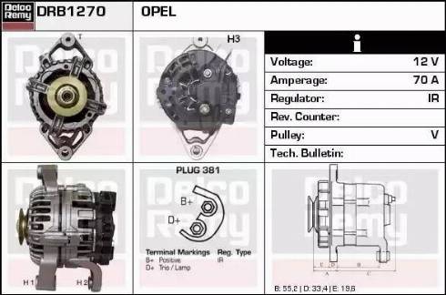 Remy DRB1270 - Генератор avtokuzovplus.com.ua