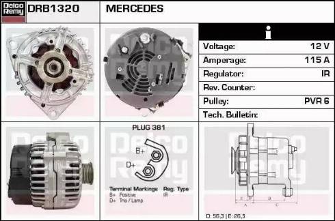 Remy DRB1320 - Генератор avtokuzovplus.com.ua