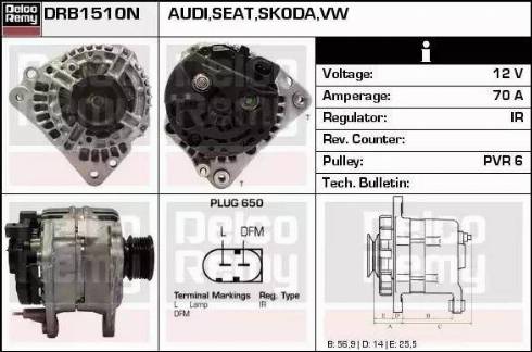 Remy DRB1510N - Генератор autocars.com.ua