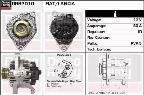 Remy DRB2010 - Генератор autocars.com.ua