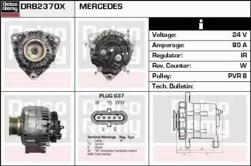 Remy DRB2370X - Генератор avtokuzovplus.com.ua