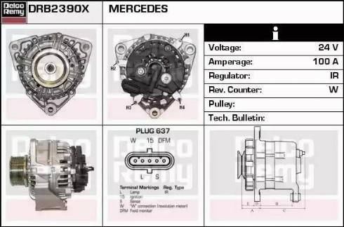 Remy DRB2390X - Генератор avtokuzovplus.com.ua