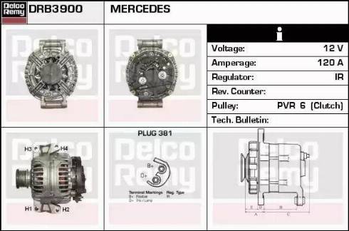 Remy DRB3900 - Генератор avtokuzovplus.com.ua