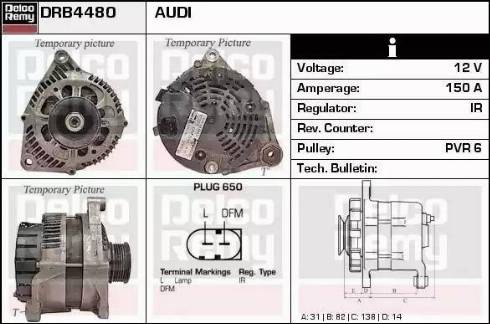 Remy DRB4480 - Генератор avtokuzovplus.com.ua