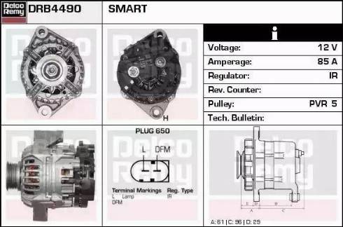 Remy DRB4490 - Генератор autocars.com.ua