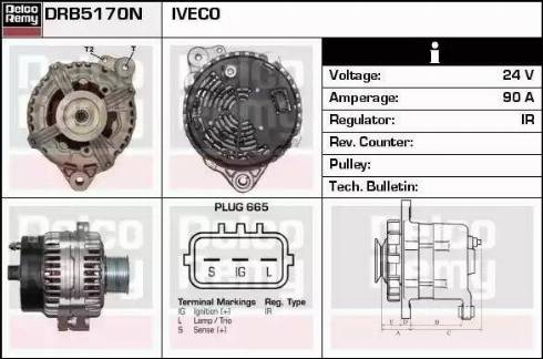 Remy DRB5170N - Генератор avtokuzovplus.com.ua