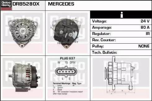 Remy DRB5280X - Генератор autocars.com.ua