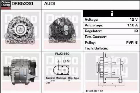 Remy DRB5330 - Генератор avtokuzovplus.com.ua