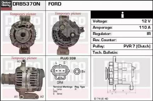 Remy DRB5370N - Генератор autocars.com.ua