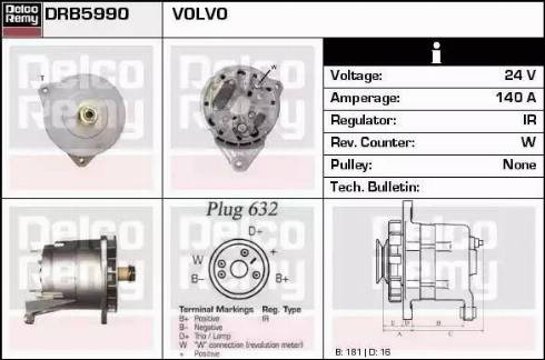 Remy DRB5990 - Генератор autocars.com.ua