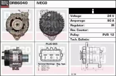 Remy DRB6040 - Генератор avtokuzovplus.com.ua