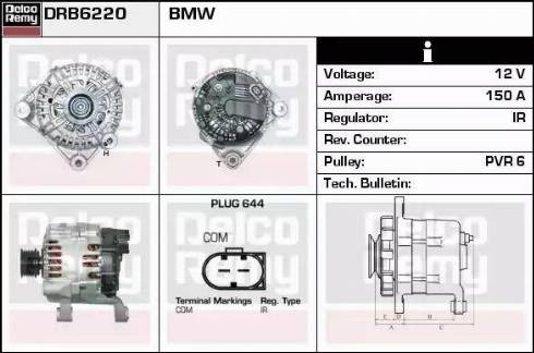 Remy DRB6220 - Генератор autocars.com.ua