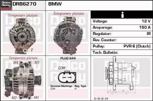 Remy DRB6270 - Генератор avtokuzovplus.com.ua