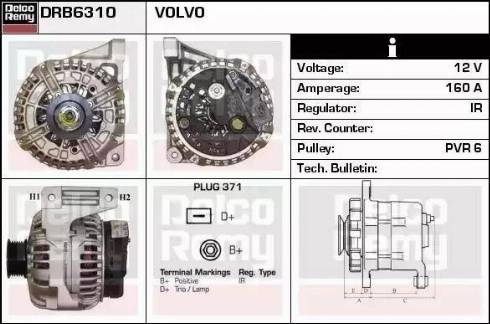 Remy DRB6310 - Генератор avtokuzovplus.com.ua