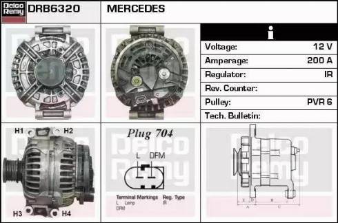 Remy DRB6320 - Генератор autocars.com.ua