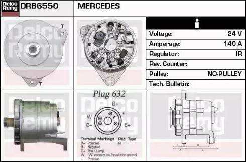 Remy DRB6550 - Генератор avtokuzovplus.com.ua