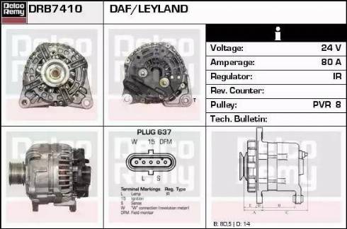 Remy DRB7410 - Генератор avtokuzovplus.com.ua