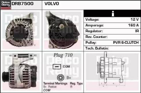 Remy DRB7500 - Генератор avtokuzovplus.com.ua