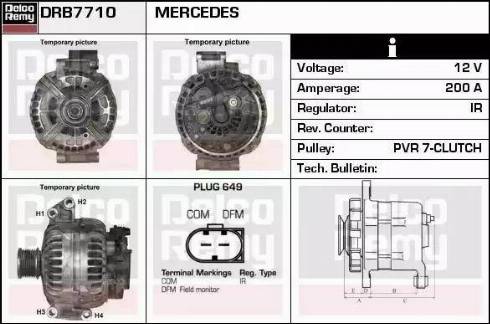 Remy DRB7710 - Генератор autocars.com.ua