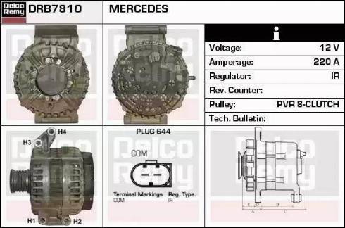 Remy DRB7810 - Генератор autocars.com.ua